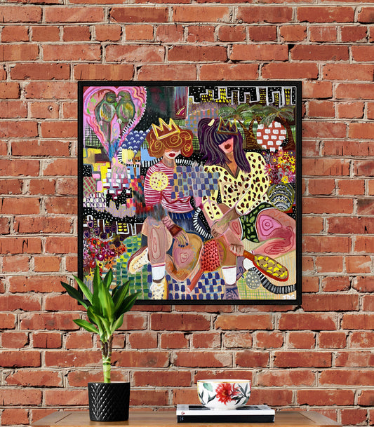 Moving Parts (30x30 inch canvas)